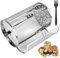 Rotisserie Basket, Stainless Steel Grill Roaster Drum Oven Round Rack Basket Heat Resistant Kitchen Grill Roaster Air Fryer Grilling Basket Air Fryer Accessory 12X18cm for Bake (Silver-B)