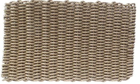 Weather-Resistant Lobster Rope Outdoor Mat, Nautical-Grade Front Door Mat, Durable Welcome Mat, Handwoven in USA (Brown, 18x30)