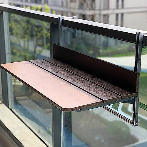 Table Console Extensible,Table suspendue de balcon,Table Balcon Suspendue,table Jardin Exterieur,Multifonctionnel De Levage Petite Barre,Table Pliante Pour Balcon À Suspendre Réglable En Hauteur ( Col