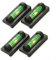 HpLive 4 Pieces Magnetic Mini Spirit Level Liquid Level Indicator Mini Spirit Level for Daily Leveling