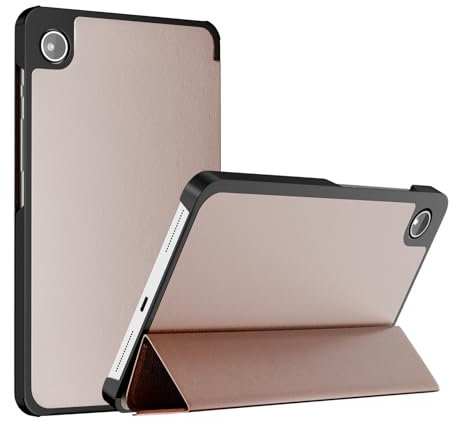 YRH for Samsung A9 Tablet Case 8.7 inch, Slim Light Stand PU Lether Cover for Samsung Galaxy Tab A9 Tablet Case, Rose Gold