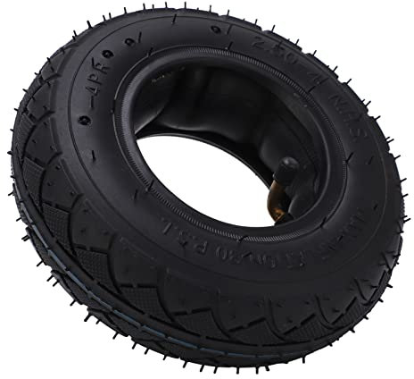 Tbest Pneu 4.80 4.00-8, 2.50-4 Chambre À Air et Ensemble de Roue en Caoutchouc Pour Scooters et Fauteuils Roulants