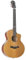 Fame Mini Westerngitarre A-11 II, massive Zederndecke, Cutaway, Mahagonikorpus, Sonitone Tonabnehmer, Mattlackierung, 20 Bünde, Abalone Inlays, Naturfarbe