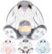 My OLi Osterhase Plüsch Hase mit Osterei 20cm Kuscheltier Hase Stofftier Kuscheltiere Schlappohren Sitzend Kuschelhase Plüschtiere Für Mädchen Kinder Jungen-Graue Farbe