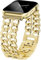 JR.DM Metall Band Gold Kompatibel mit Apple Watch Armband 38mm 40mm 41mm 42mm 44mm 45mm 46mm, Doppelketten Elegant Damen Gliederarmband Ersatz für iWatch Series 10/9/8/7/6/5/4/3/2/1/SE/Ultra