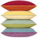 Btyrle Dekokissenbezüge, 40,6 x 40,6 cm, 4er-Set, weicher Samt, Moderne Regenbogen-Designs für Sofa, Schlafzimmer, Heimdekoration (Regenbogen-Serie mit Rand)