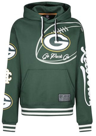 Recovered Hooded Sweatshirt - NFL - Green Bay Packers 'Go Pack Go' Green M