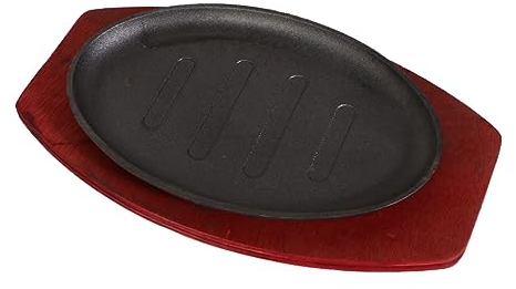 LIFKOME Grill Plate Charcoal Grills Raclette Maker Gas Grill Griddle Pan Barbecue Fry Plate Raclette Cheese Pan BBQ Grilling Pan Raclette Fondue BBQ Griddle Pan Iron Plate Cast Iron Steak