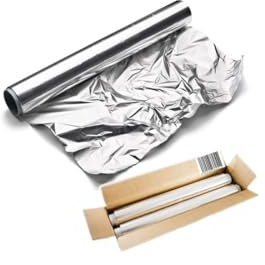 Alufolie, Küchenfolie, 29cm 14my, ca.950gr, vielseitig für Lebensmittel - 4 Rollen