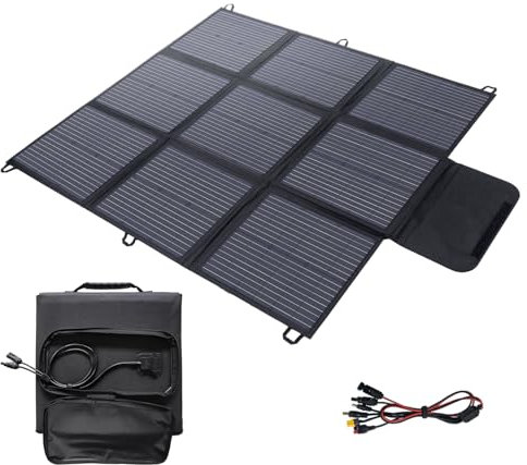Panneau solaire pliable 200 W Chargeur solaire IP67 étanche et anti-poussière Efficacité de conversion à haut rendement 22% Chargeur portable Énergie solaire Panneau solaire Camping Alimentation de s