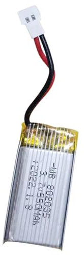 802035 Battery 3.7V 500mAh High Discharge Rate, Rechargeable Lithium Polymer Battery for Drones, FPV Quadcopters, RC Aircraft Models and Remote Control Toys Accessories