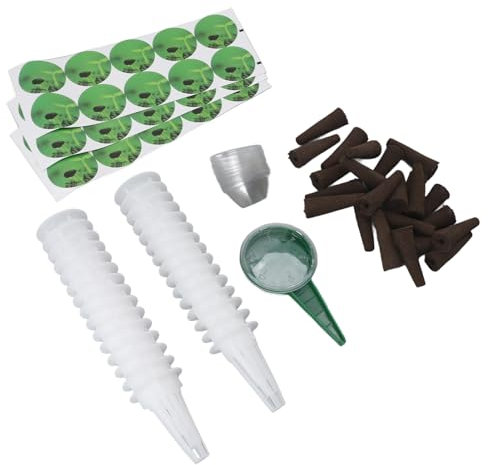 Hydrokultur-Pods-Set, 30 Pflanzkörbe, Kuppeln, Pflanzen, Sämaschine Inklusive, Wasserdichter Kunststoff für den Anbau Verschiedener Gemüsesorten mit Spender