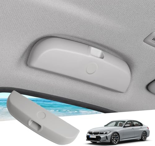 GAFAT Sonnenbrillenhalter Brillenetui Kompatibel mit BM-W X1 X3 X5 X7 1er 3er 5er 7er 2010-2025 2026, Innenraum Organizer für X1 U11/ X3 G45/ 1er F70/ 3er G20 Zubehör (Grau)