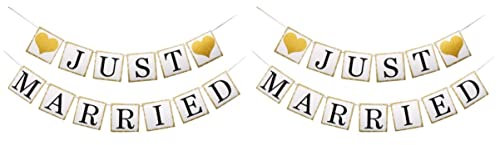 Cabilock 4 Stück 1 Hochzeitsbanner aus Papier hochzeitsdeko hochzeits dekoration hochzeitdeko raumdeko Hochzeitsfahne Hochzeitsbanner zum Aufhängen Hochzeits-Glitter-Banner liebe herzbanner