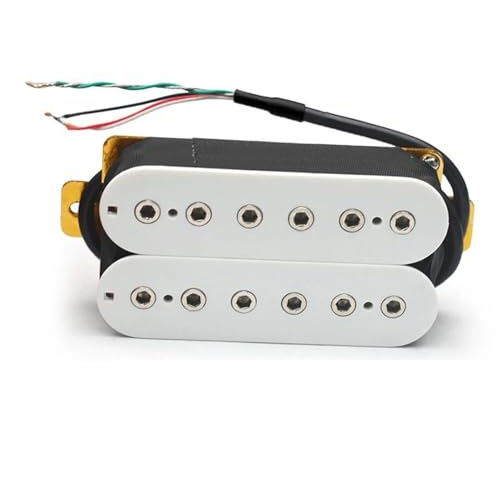 Tonabnehmer Für E-Gitarre 6-saitige E-Gitarren-Tonabnehmer Humbucker Dual In Line Einstellbar 12-tlg. Sechskantschraube Tonabnehmer(Bridge)