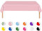MORAINJAY Rosa Tischdecke,137x274cm Tischtuch Plastiktischdecke,Rechteckige Tischabdeckung Gartentischdecke Outdoor Table Cloth für Geburtstag,Gastronomie,Feste,Party,Hochzeiten oder Haushalt