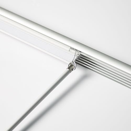 MADECOSTORE Rail Aluminium pour Panneaux Japonais 45cm - Gris - L240 x H5cm