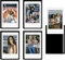 HIYQIN 5er-Pack Magnetische Bilderrahmen für Instax Mini Film, 2x3 Bilderrahmen, Kühlschrankmagnetrahmen für Fujifilm Instax Mini LiPlay 12 11 9 8 99 70 50 40 SE EVO - Schwarz