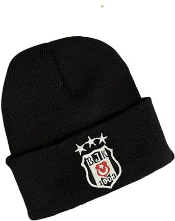 Gök-Türk Beanie Mütze mit Logo Besiktas BJK - schwarz