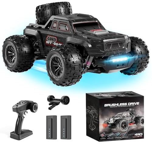Coche teledirigido 4WD RC Auto 1:16 Motor sin escobillas 42 km/h, alta velocidad, camión monstruo teledirigido, 2,4 GHz RC Offroad Carreras Coche Juguetes Regalo para niños y adultos