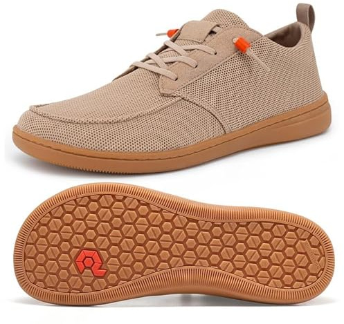 FEFELUIS Barfuss Schuhe Damen Herren - Breite Zehen Box Minimalistische Atmungsaktiv Leicht rutschfest Barfußschuhe