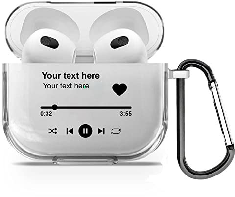 Personalisierte Benutzerdefinierte Musik Lied Name Soft Gel Klar Gummi Fall Hülle Für AirPods - für Airpods 4