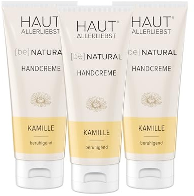 HAKA Handcreme Kamille, 3x 100 ml, Pflege für trockene & strapazierte Hände