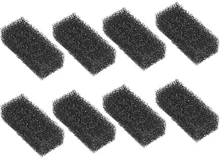 xx-uv Lot de 8 éponges filtrantes 25PPI pour aquarium | L'équilibre optimal en mousse bio pour aquariums | Coussinets de rechange pour filtration mécanique et biologique | Support universel à découper