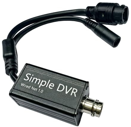 Uxsjakjsd Convertisseur AHD vers IP 720p/1080p AHD/TVI/CVI PAL/NTSC vers Réseau IP, Adaptateur de Sortie BNC vers RJ45