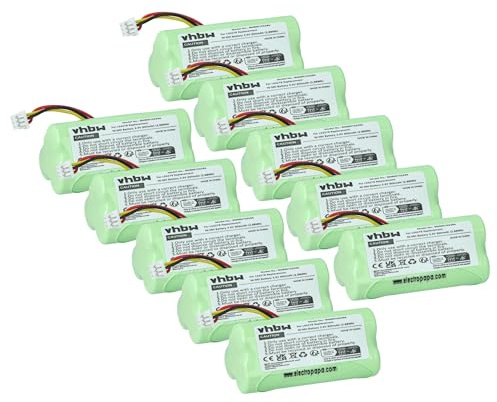 vhbw 10x Akku kompatibel mit Symbol LS4278 | Barcodescanner POS (800 mAh, 3,6 V, NiMH)
