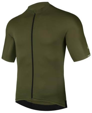 AMZSPORT Herren Kurzarm Radtrikot Fahrradtrikot mit Reißverschluss und Taschen Funktionsshirt Schnell Trocknen Jersey T-Shirt für Radsport Rennrad Fahrrad Trikots
