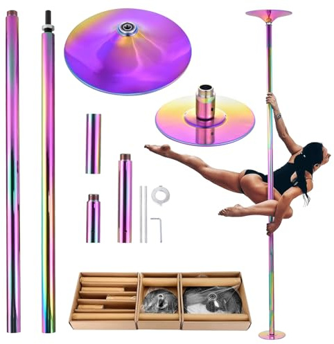Generisch Profis Tanzstange Pole Dance Stange, 45mm Pole Dance Stange 223.5 Bis 274,5 cm Höhenverstellbar, Statisch Und Schwenkbar, Ideal Für Schlafzimmer, Tanzstudio & Poles Fitness, 150kg Traglast