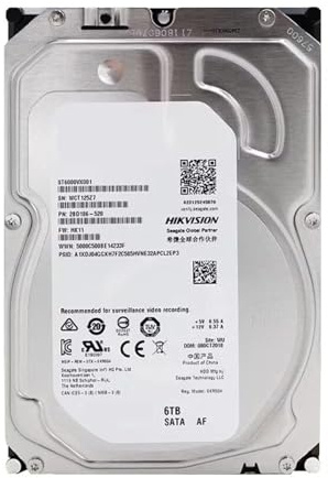 YJCEBGPED HDD Disco rigido da 6TB for ST6000VX001 Videoregistratore con disco rigido meccanico Archiviazione CMR SATA 3.5 6T Monitoraggio HDD
