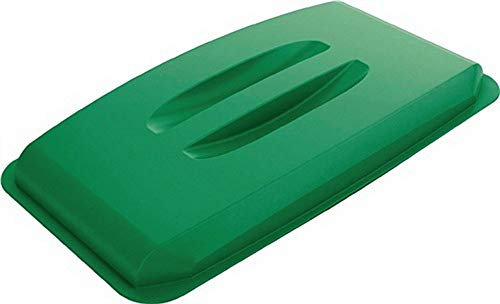 Durable DURABIN 60 Lid Green - To Be Used with DURABIN 60 Waste Bin - Easy to Grip Handle - Made of Strong Polypropylene