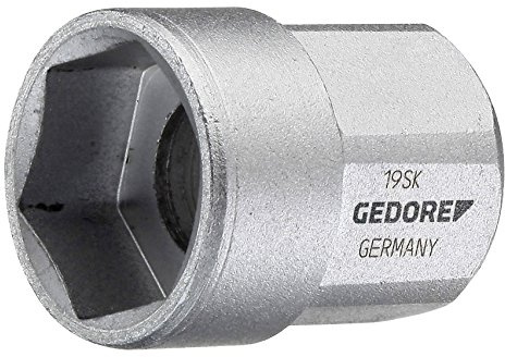 GEDORE Steckschlüsseleinsatz 1/2 Zoll kurz, 15 mm, 1 Stück, 19 SK 15
