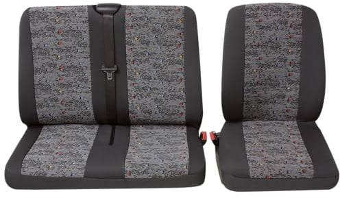 PETEX Auto Transporter Sitzbezüge für Einzel- und Doppelsitz (vorne) 2-teilig - Profi 3 in grau