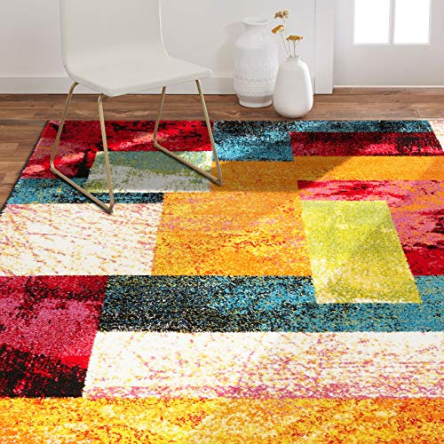 Home Dynamix Splash Scarlet Rug 3'3x4'3 Ivory/Pink/Orange/Blue