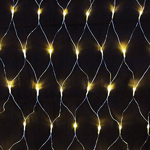 240er LED-Lichternetz innen & außen mit Trafo Kabel transparent warmweiß