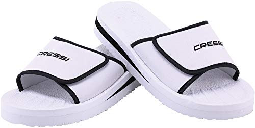 Cressi Shoes Panarea Ciabatte per Spiaggia e Piscina Unisex, Bianco, 35