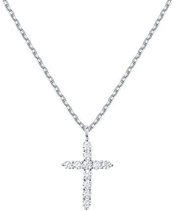 PAVOI 14K Gold Plated Cross Necklace for Women | Cross Pendant | Gold Necklaces for Women