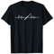 Querflöte Heartbeat Pulslinie T-Shirt