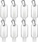 Ulife Mall Lot de 8 Bouteilles de Voyage Compressible Portable, 50ml Flacons de Voyage Vide en Plastique Transparent, Contenants de Liquide Rechargeable Étanches avec Porte-clés pour Cosmétique Lotion