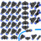 Air Push Schnellkupplung Verbinder Air Push Schnellkupplung 6mm Rohrverschraubung Pneumatische Anschlüsse Push in Fitting Steckverbinder 4 Type für die schnelle Verbindung von Luftleitungen