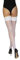Annes styling – Bas Sexy En Dentelle Avec Couture Arrière Pour Femme 20 Deniers, Bianco TG-3/4