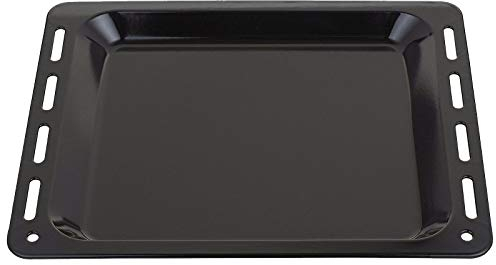 SPARES2GO Baking Tray Enamelled Pan Compatible with Neff Oven Cooker (448mm x 360mm x 25mm)