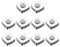 VGOL 10 Botones de Mando A Distancia de Repuesto Compatible con Renault Clio Kangoo Megane Modus Twingo Traffic Master Mando A Distancia Micro Botón Interruptor
