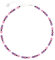 Feliss Handmade: Ketten aus Perlen, Halskette Damen. Statement Kette 45 cm lang. Choker Halsband, aesthetic Necklace Schmuck. Beads Perlenkette für Frauen in bunt mit Keramikperlen (Pink Berry)