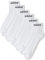 adidas Unisex - Adulto Linear Ankle Cushioned Socks 3 Pairs, White/Black, 4.5-6