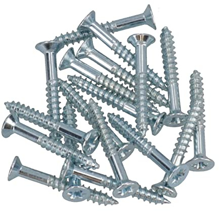 4mm x 30mm PZ2 Drive Countersunk Wood Chipboard Screws Fasteners 18pc