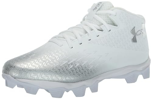 Under Armour Herren Spotlight Franchise Rm 4.0 Fußballschuh, (100) Weiß/Weiß/Metallic-Silber, 41 EU